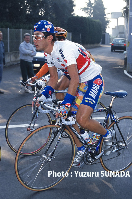 18 October 1997  91st Giro di Lombardia ABE Yoshiyuki (JPN) Mapei - GB Photo : Yuzuru SUNADA / Slide